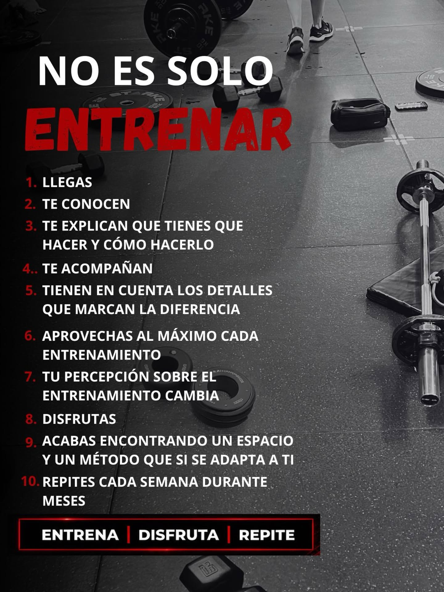 No es solo entrenar